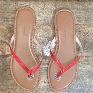 BANANA REPUBLIC CORAL STRAP LEATHER SANDALS
